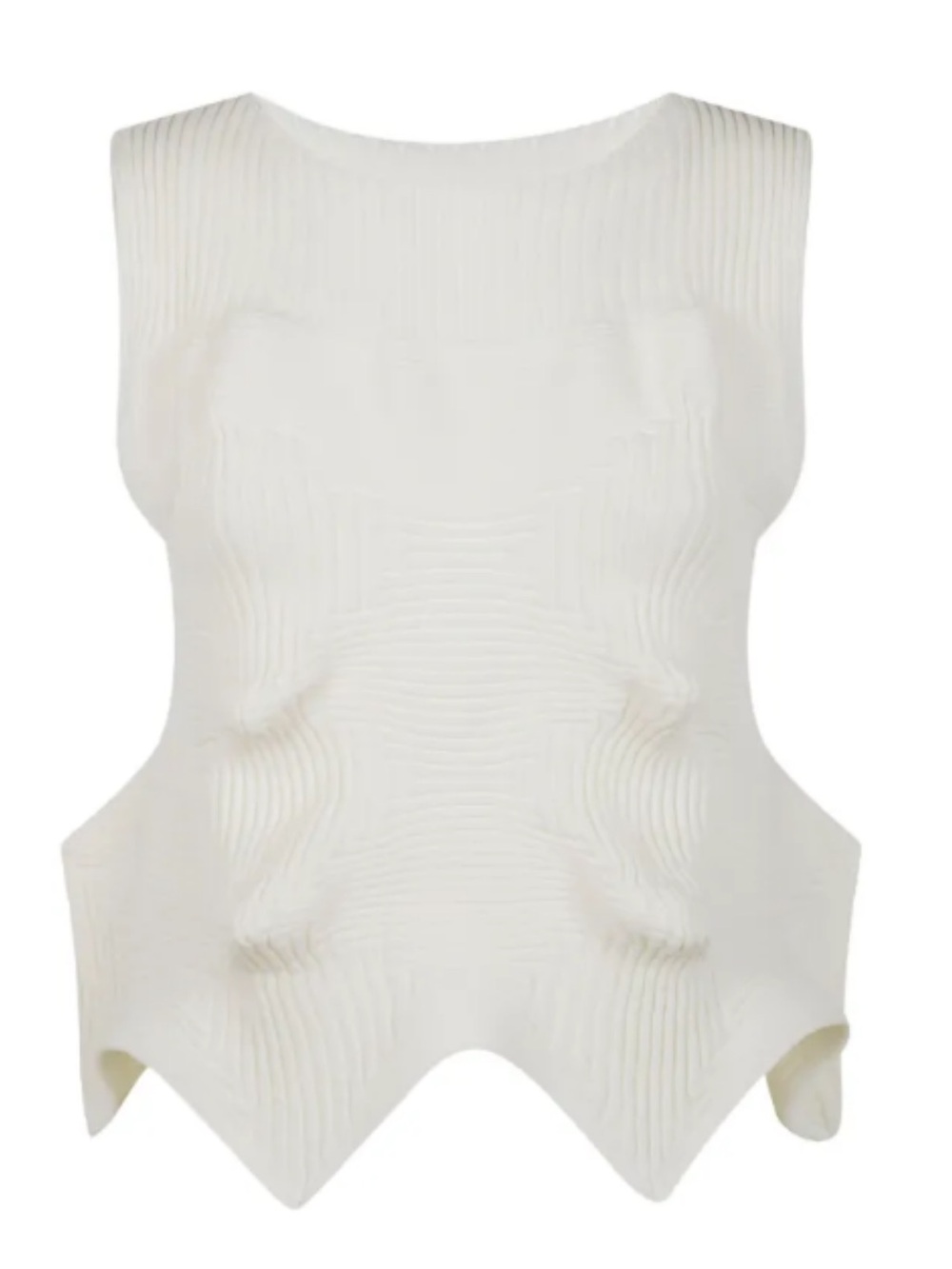 Issey Miyake Linkage white top